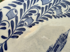 Wandbord Regout Vredespaleis s'Gravenhage 22 cm