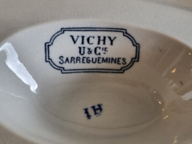 Sarreguemines Vichy sauskom op vaste onderschotel