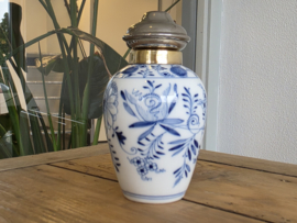 Zwiebelmuster Huttensteinach rond Vaasje met deksel