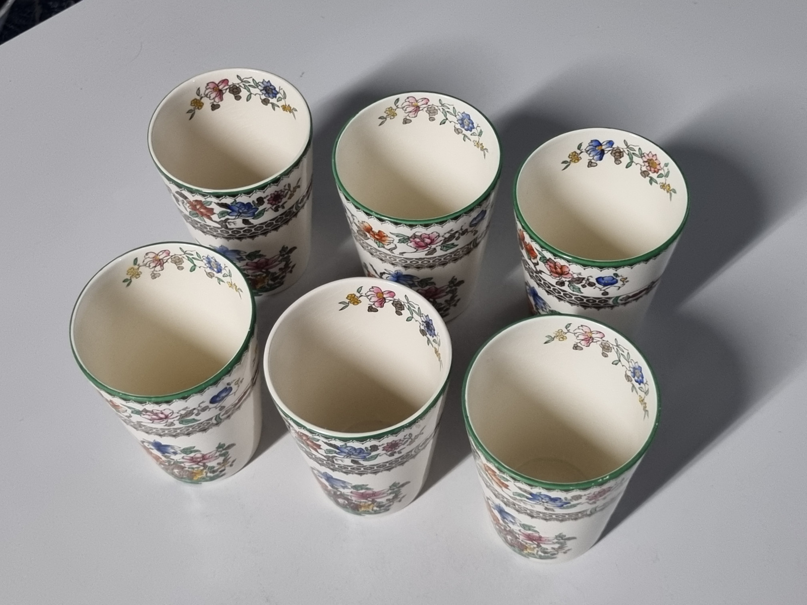 Engels Spode Copeland Chinese Rose set 6 bekers