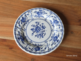 Engels blauw Johnson Bros Indies bordje 18 cm