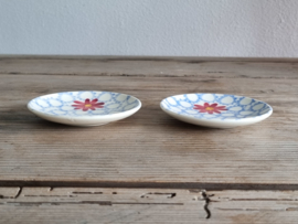 Bont Bloemetje set van 2x Theezakjes legger 8,5 cm