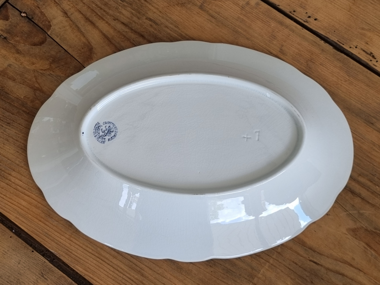 Societe Ceramique wit Wellington ovale schaal 30 cm