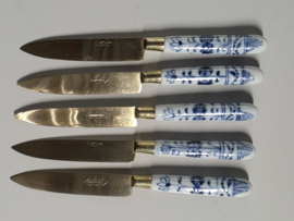 Zwiebelmuster onbekend merk set 5x Mes