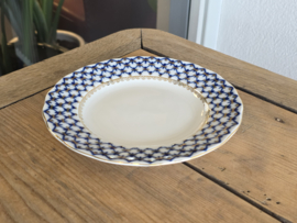 Lomonosov blauw Cobalt Net Bord 18 cm