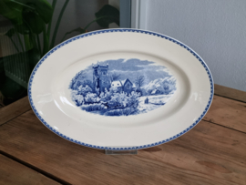 Landschap Blauw Societe Ceramique blauw Serveerschaal 33 cm (rond model)