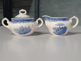 Villeroy en Boch Burgenland blauw Roomstelletje (klein model)