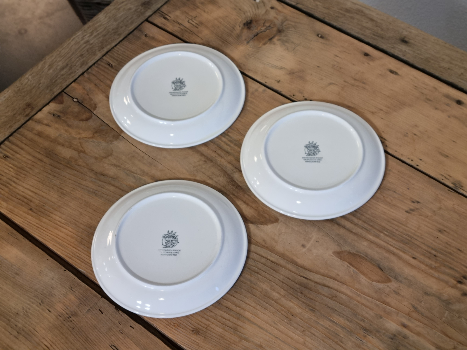 Boerenbont Boch Kerstservies set 3x Gebaksbordje 16 cm