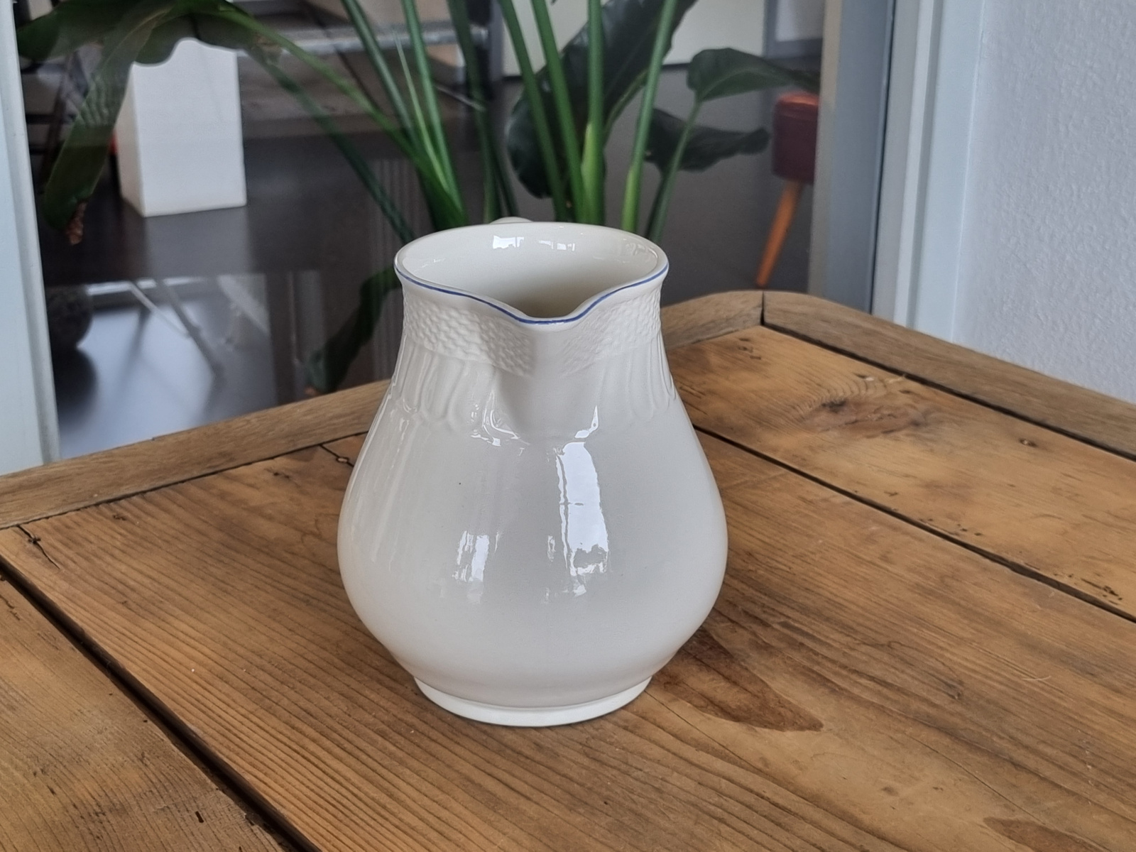 Boch Belgium MRL wit/blauw Waterkan 1 liter