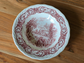 Engels rood Grindley Scenes After Constable Diep bord 22,5 cm