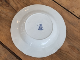Engels blauw Ethelwyn Bishop & Stonier diep pasta curry bord 25,5 cm