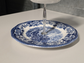 Engels blauw Enoch Wedgwood Lochs of Scotland Etagere 2-laags