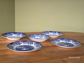 Engels blauw Broadhurst English Scene dinersetje 2 personen