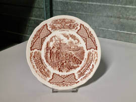 Engels bruin Alfred Meakin Fair Winds bordje 18 cm