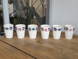 Boerenbont Boch set 6x Mok Beker (nieuwste Boch)
