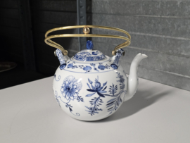 Zwiebelmuster onbekend merk Chocoladeketel mrt koperen greep