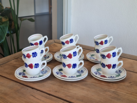 Boerenbont Boch set 12x Espresso Kop en schotel