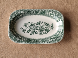 Engels groen Wood & Sons Westminster rechthoekige schaaltje 21 cm