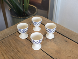 Royal Boch Belgium decor Old Dutch set 4x Eierdopje