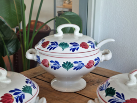 Oud Boerenbont Societe Ceramique 483a zeldzaam Kinderservies 5-delig