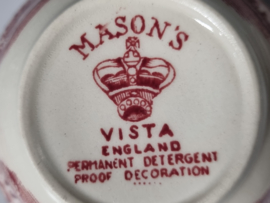 Engels Mason's Vista rood Koffie Kop en schotel