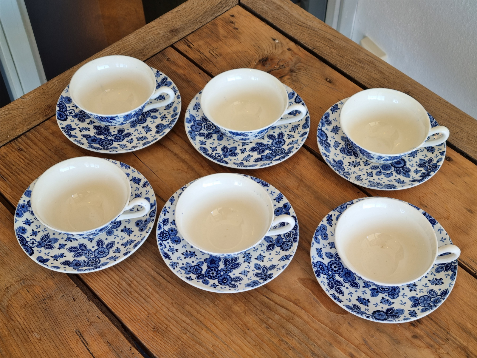 Beatrix Societe Ceramique set 6x thee kop en schotel