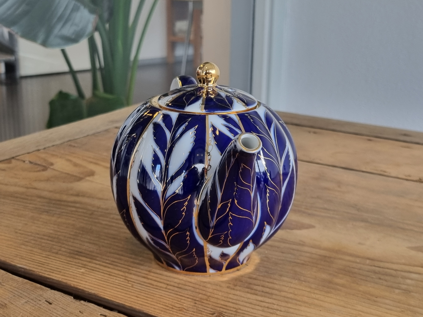 Lomonosov blauw Winternight Theepot 0,6 liter