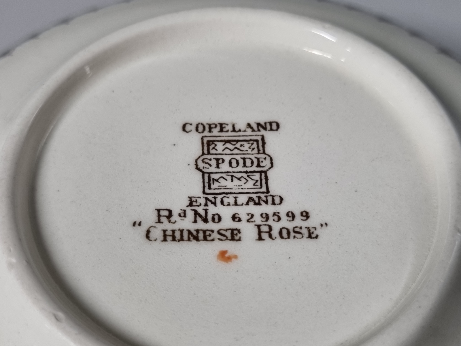 Engels Spode Copeland Chinese Rose soepkom (laag model)