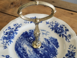 Sarreguemines Romantic blauw Etagere 2-laags