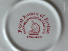 Engels rood Enoch Wedgwood Royal Homes Of Britain soepkom met schotel