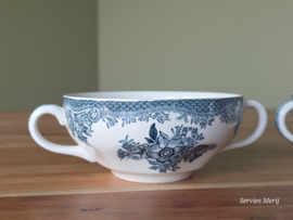 Engels petrol Enoch Wedgwood Asiatic Pheasants set 2x soepkom