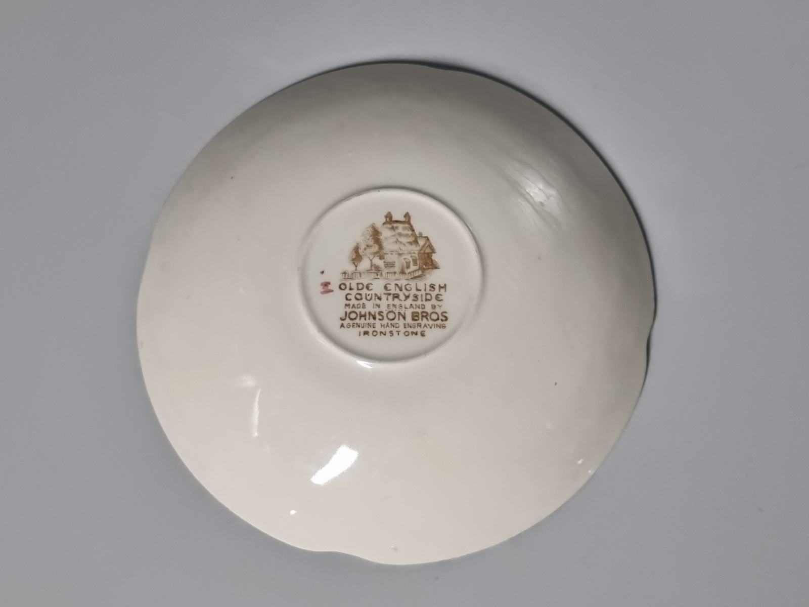 Engels bruin Johnson Bros Olde English Countryside losse schotel voor kopje 14 cm