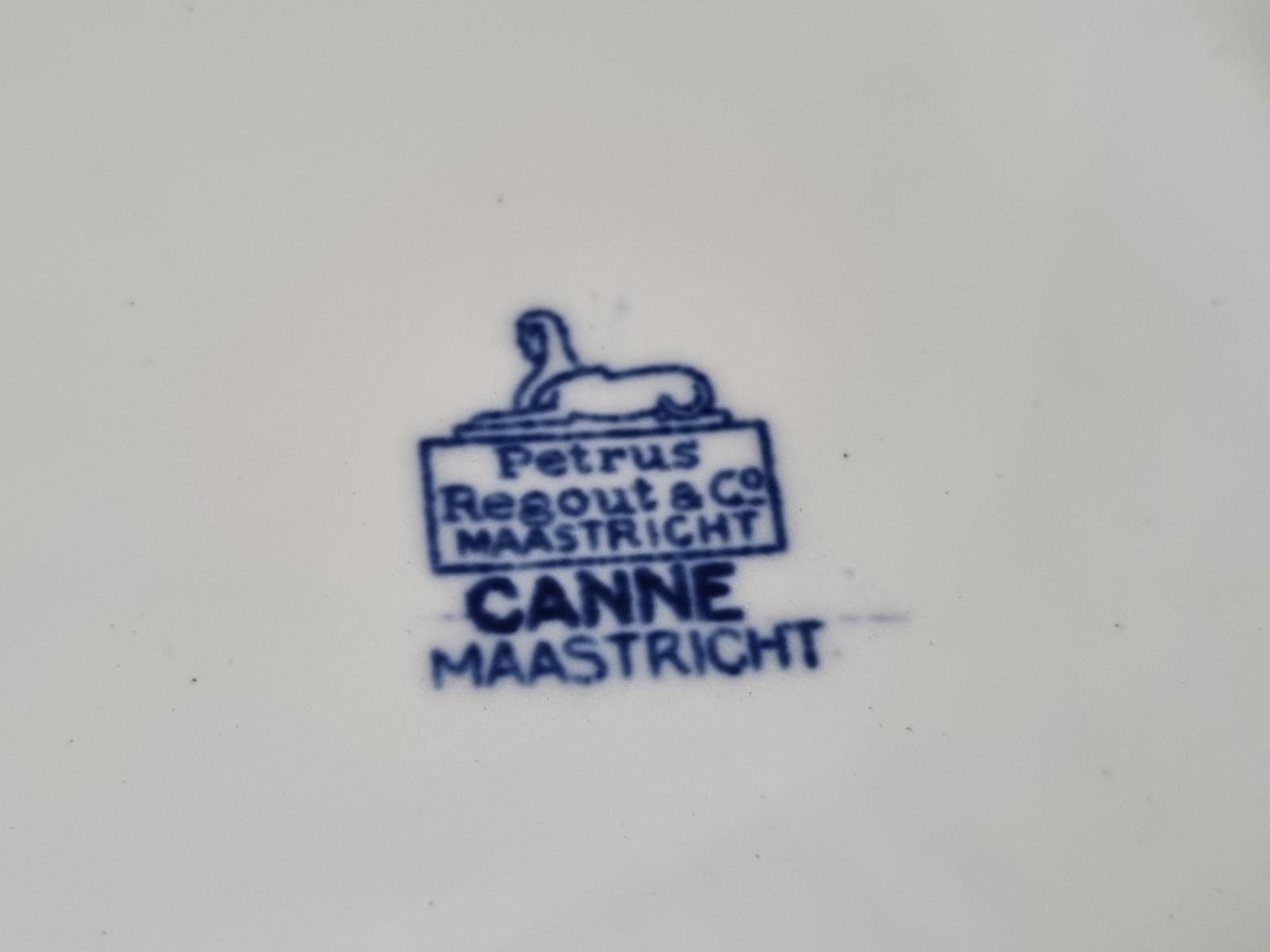 Petrus Regout decor Canne Dejeurner