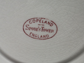 Engels Copeland Spode's Tower rood set 6x rond schaaltje 16 cm