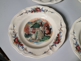 Frans Sarreguemines Obernai Set 6x diepe borden 23 cm