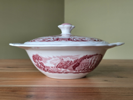 Engels rood Grindley Scenes After Constable Dekschaal Terrine