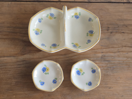 Societe Ceramique Serveersetje korenbloemetje