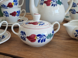 Boerenbont Boch Koffieservies model Zeeland 8 personen (groene stempel)