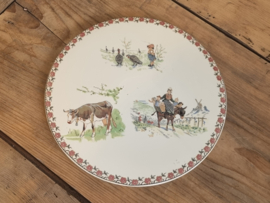 Frans Sarreguemines Enfants grote Onderzetter (rond) 25,5 cm