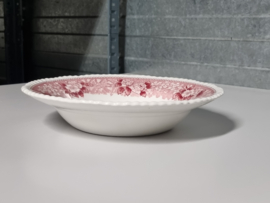 Engels rood Adams decor paarden Diep Pasta Soep Bord 22,5 cm