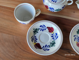 Boerenbont Boch Koffieservies Zeeland 6-personen (groen stempel)