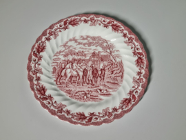 Engels rood Jachtservies Myott's Country Life Plat Dinerbord 25 cm