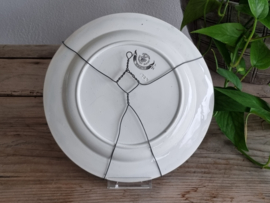 Wandbord Societe Ceramique Hanibal grijs 21 cm