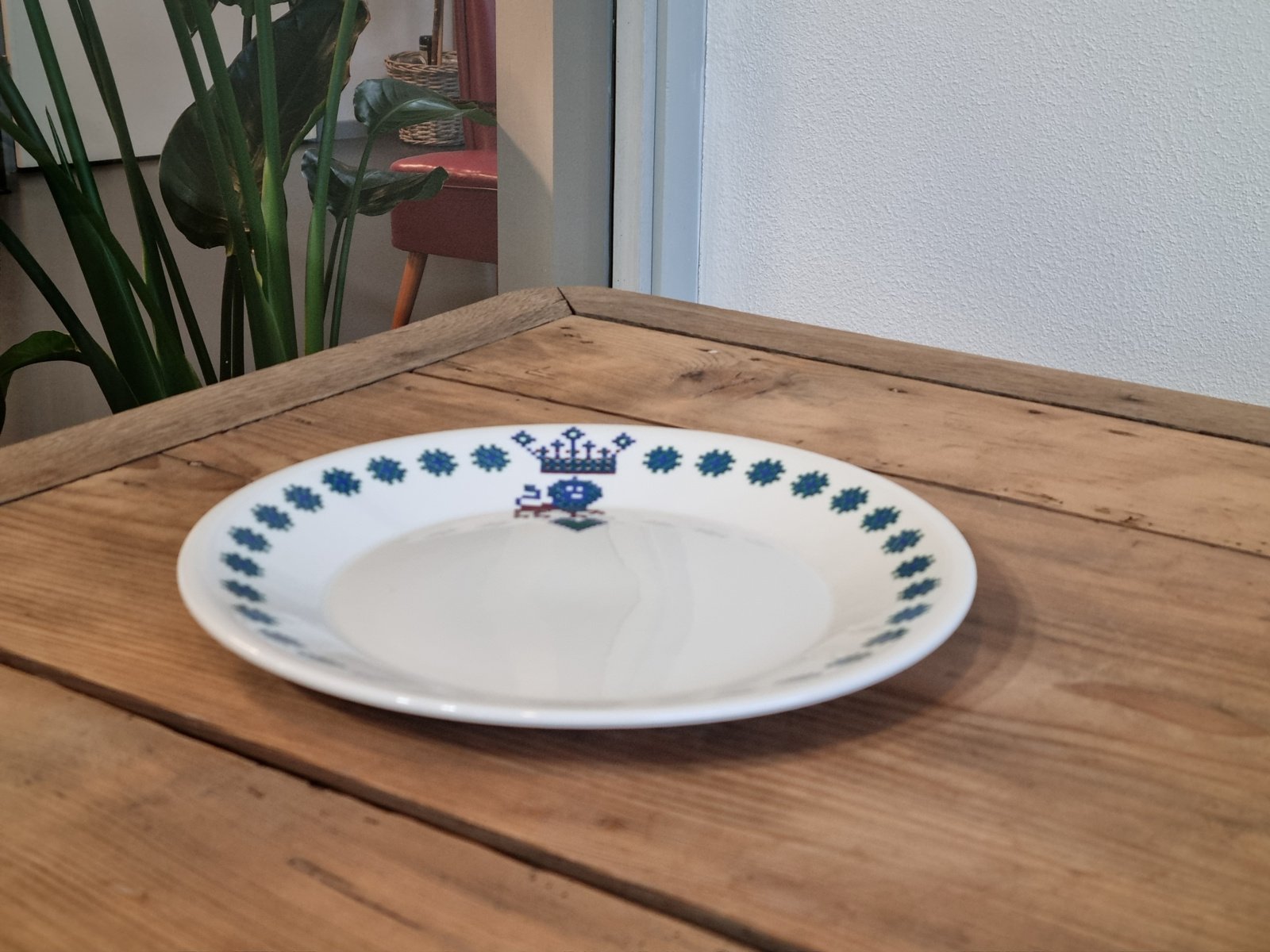 Vintage Figgjo Flint Norway decor Menu Serveerbord 26 cm