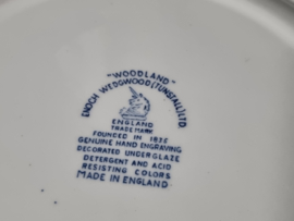 Engels blauw Enoch Wedgwood Woodland Groot Dinerbord 28 cm