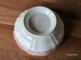 Villeroy en Boch Burgenland rood Serveerkom op voet 23 cm