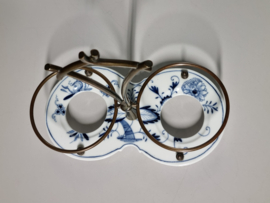 Zwiebelmuster Huttensteinach Houder met twee voorraadpotten