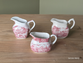 Engels rood Set 3x mix & match kannetje