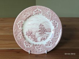 Engels rood English Ironstone Tableware EIT ontbijtbord 20 cm (Ullswater)