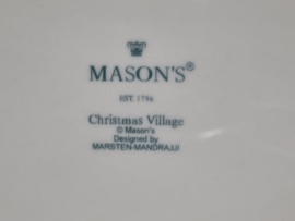 Engels Mason's Christmas Village 1796 Kerstservies Diner Eetbord 26,5 cm